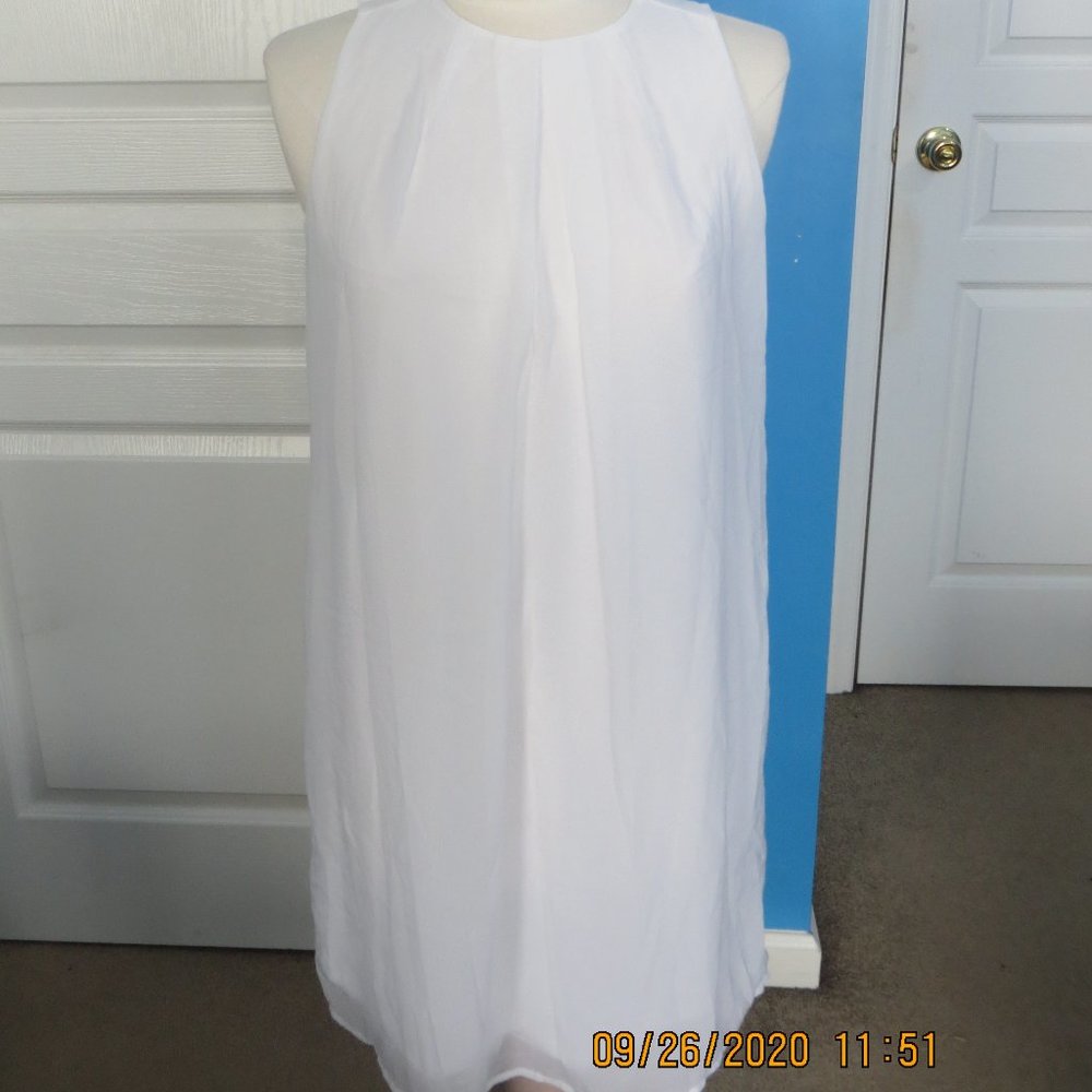 Charming Charlie's White Sleeveless Dress